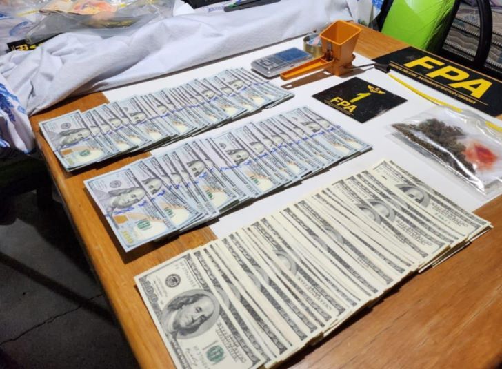 Secuestraron miles de dólares y droga en un operativo en Mendiolaza
