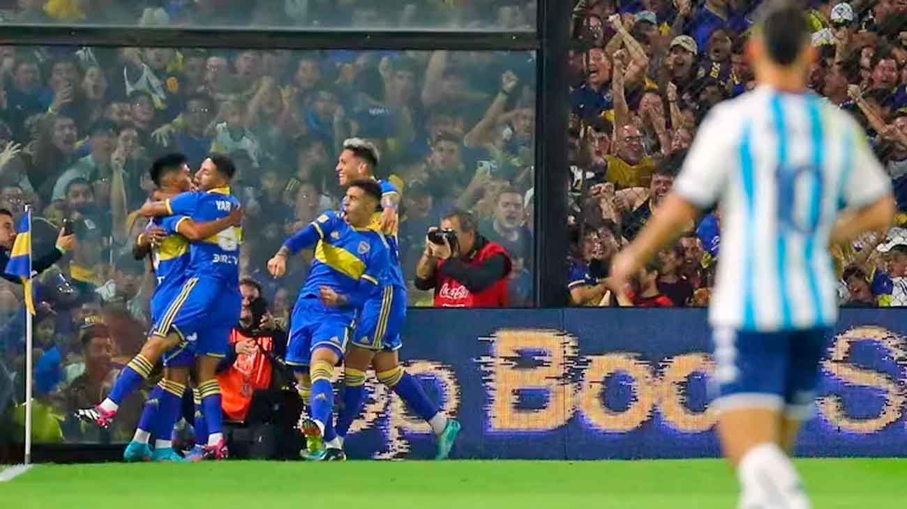 Boca liquidó el clásico en los primeros cinco minutos y Racing reaccionó tarde