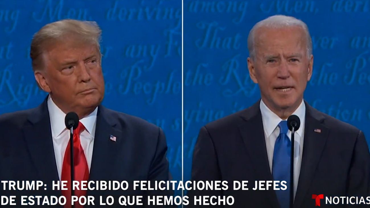 En el debate, Biden se defendió de las acusaciones de corrupción familiar