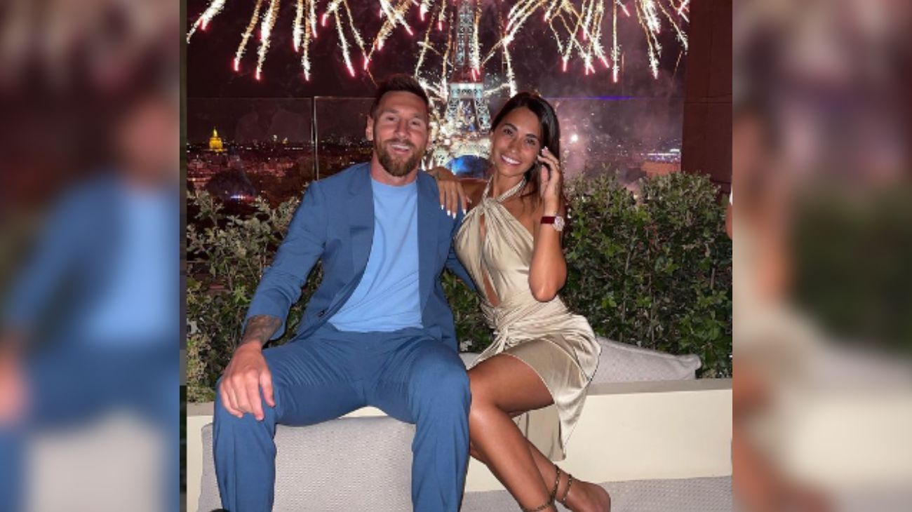 Al ritmo de Los Palmeras, Lionel Messi fue al cumpleaños de 15 de su sobrina y una multitud apareció para saludarlo