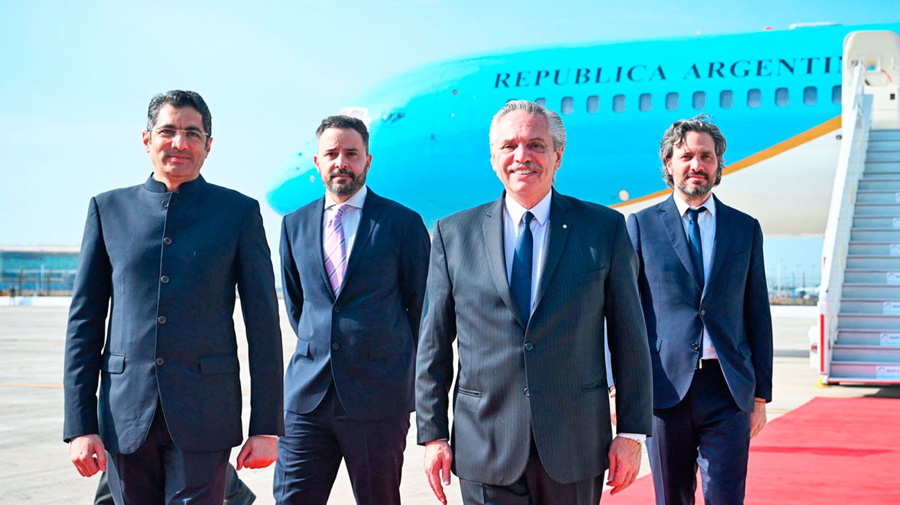 El Presidente llegó a la India para el G20 y propondrá cambios al sistema financiero