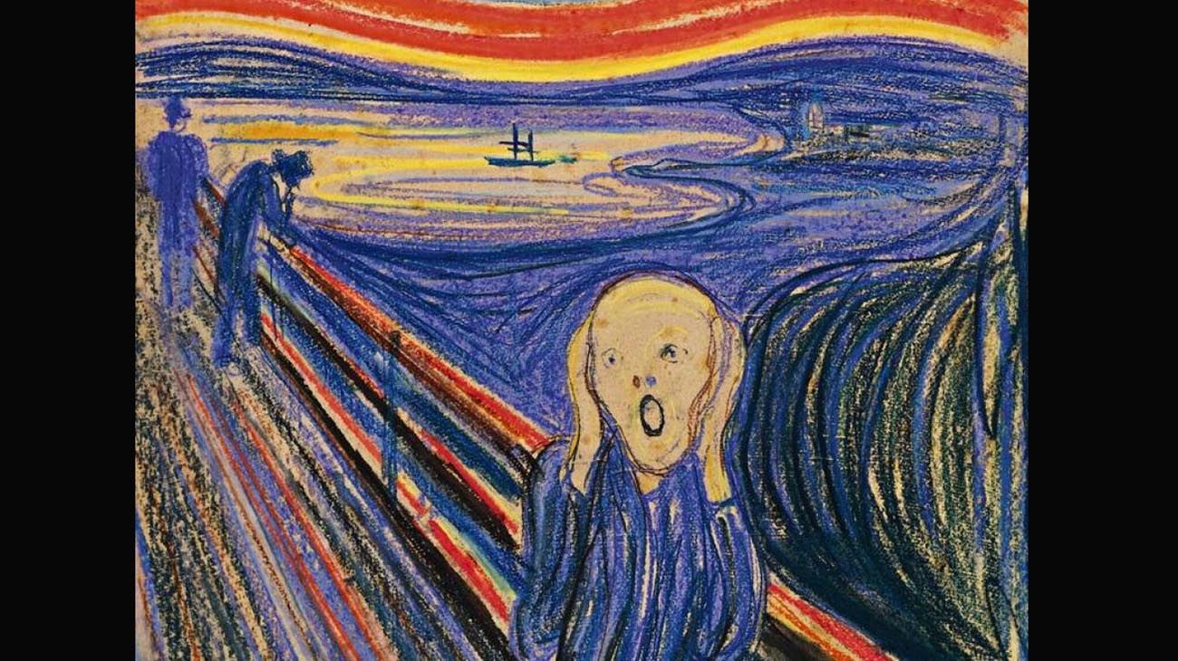 Se resolvió el misterio de la frase oculta en el cuadro "El grito", de Edvard Munch