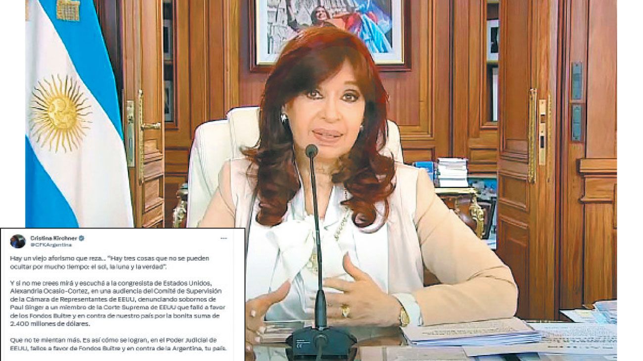 CFK, desentendida y con agenda propia