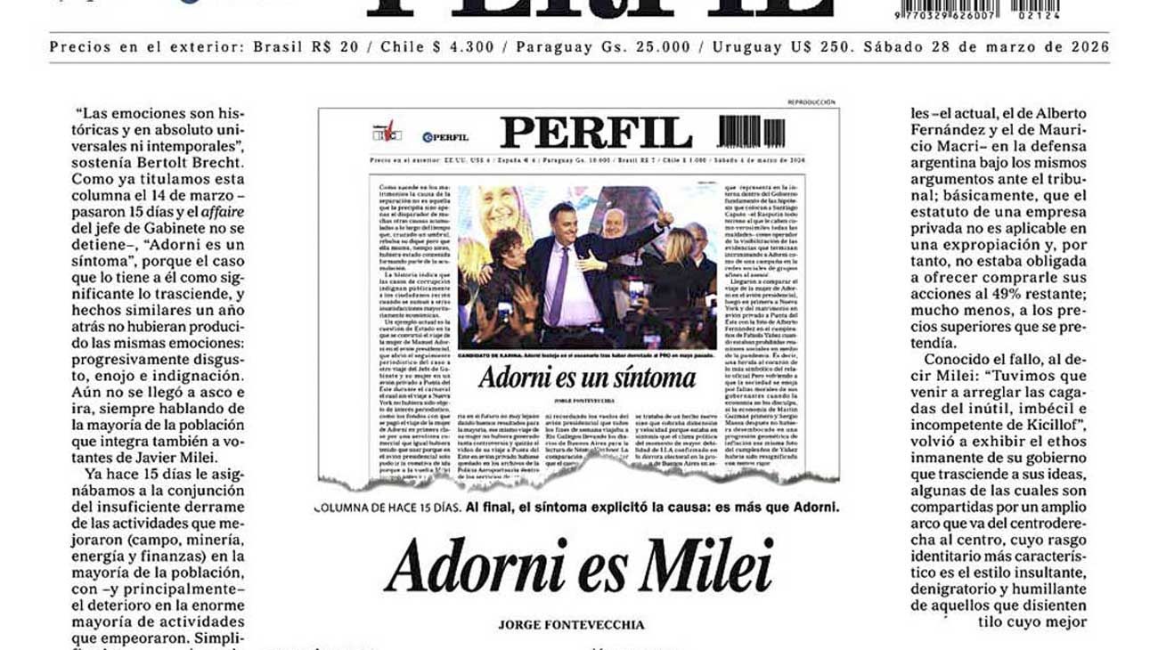 Adorni es pobre