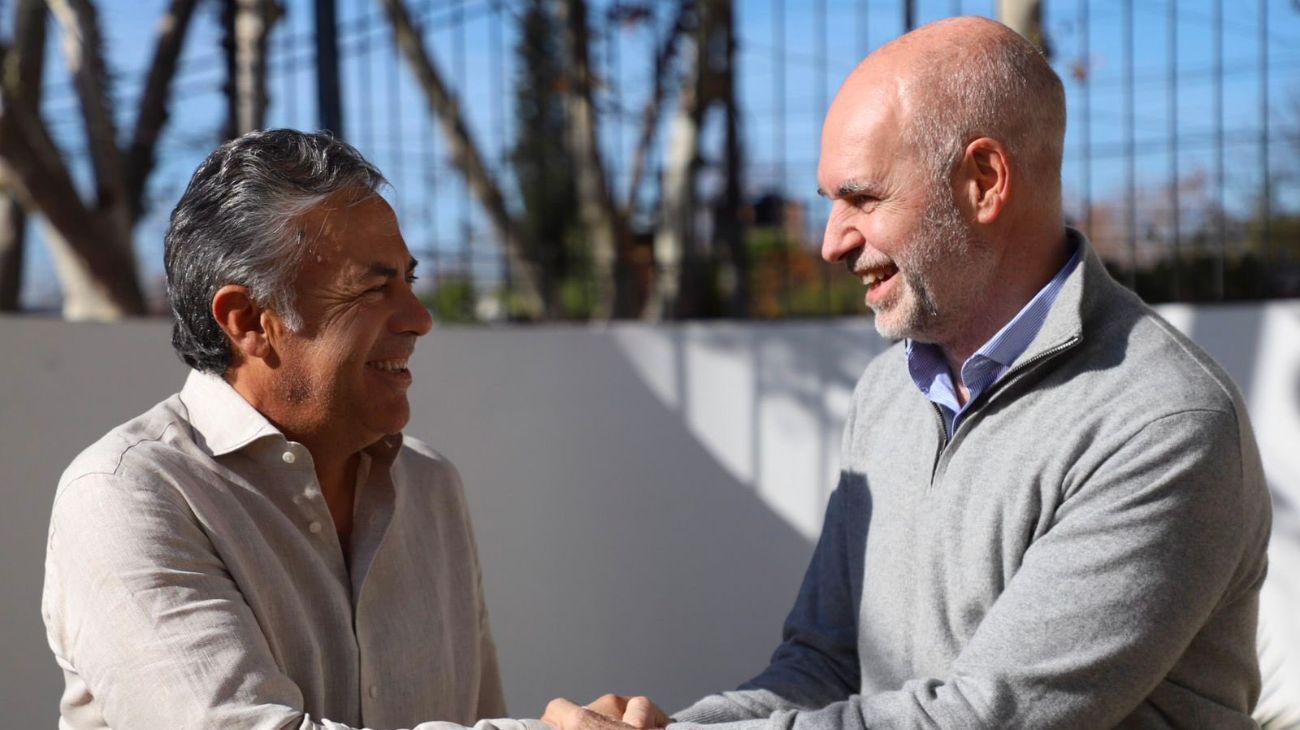 Rodríguez Larreta fue a la foto con Cornejo en Mendoza: "Trabajo para la unidad"