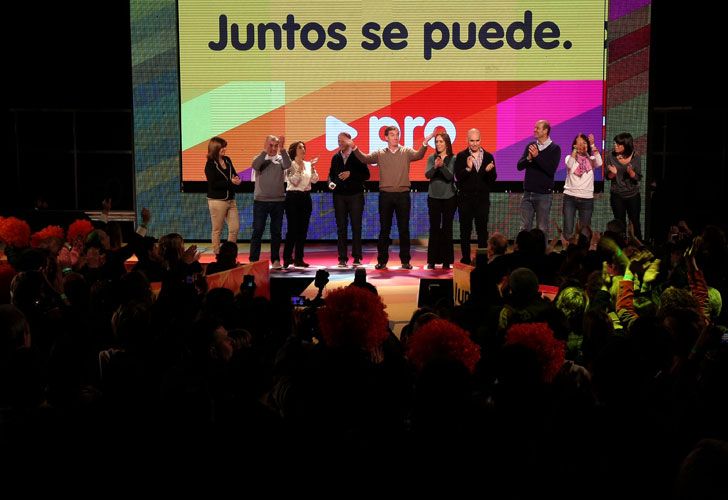 El PRO festejó sus resultados al grito de "Mauricio presidente"