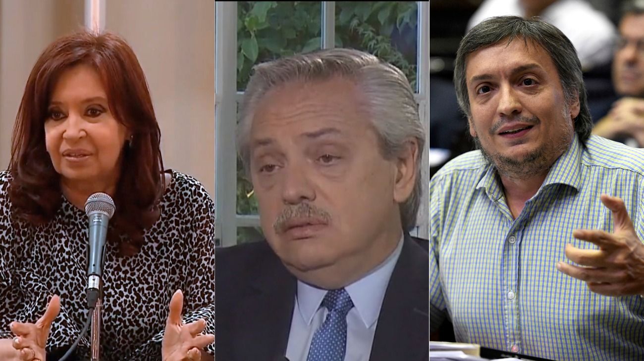 Alberto Fernández, Cristina y Máximo Kirchner apuntan contra el FMI
