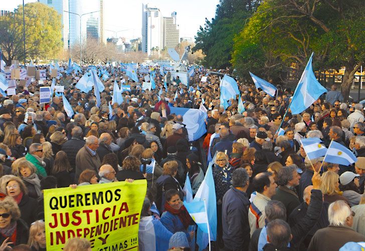 Los jueces tomaron nota de la marcha aunque creen que la incitó el macrismo