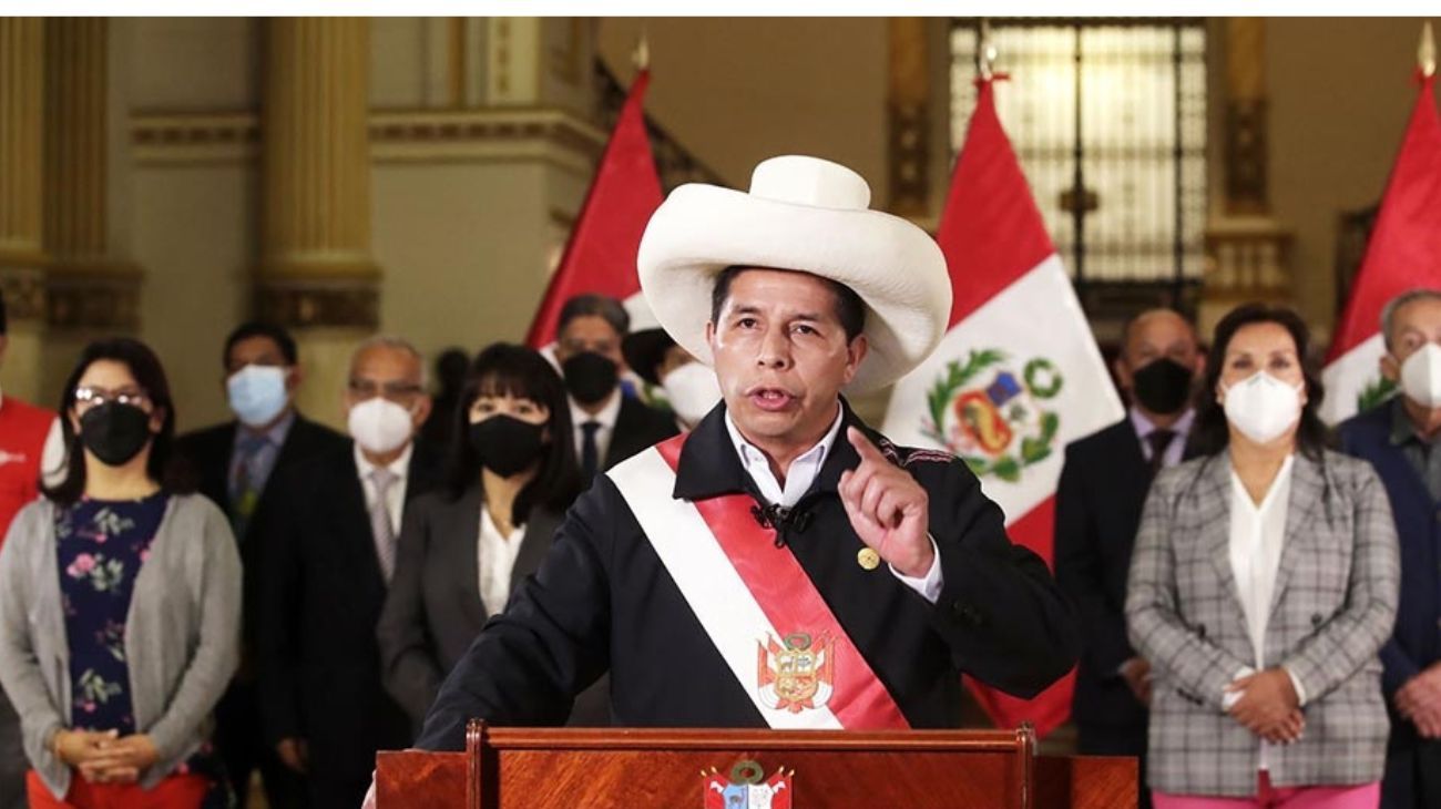 Luz verde del Congreso peruano para la denuncia contra Pedro Castillo
