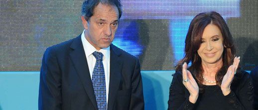 Cristina compartió acto con Scioli y recibe a gremios oficialistas