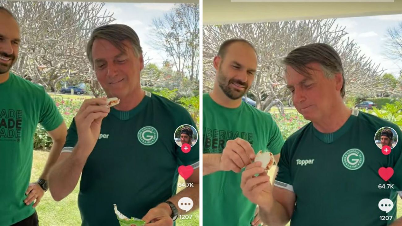 Jair Bolsonaro probó alfajores argentinos y eligió su favorito: "Muy bueno, viva Argentina"