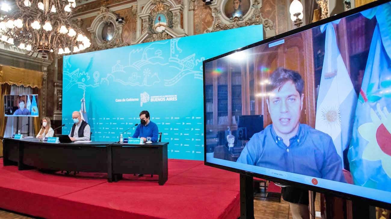 Axel Kicillof anunció una apertura “gradual, intermitente y condicionada”