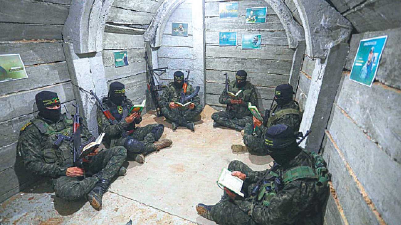 Unos 200 milicianos de Hamas están atrapados en la red de túneles de Rafah