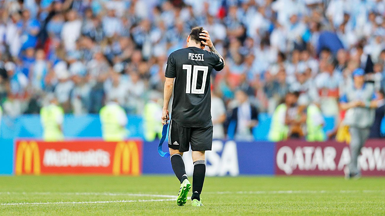 Messi, con la carga del pasado