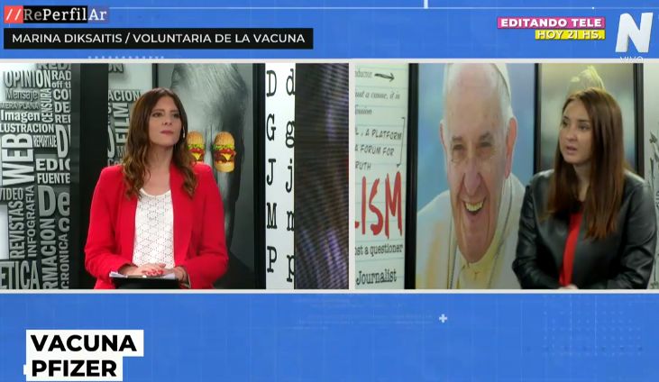 Voluntaria de la vacuna de Pfizer: "No sentí nada"