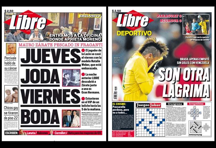 Libre, los temas del día