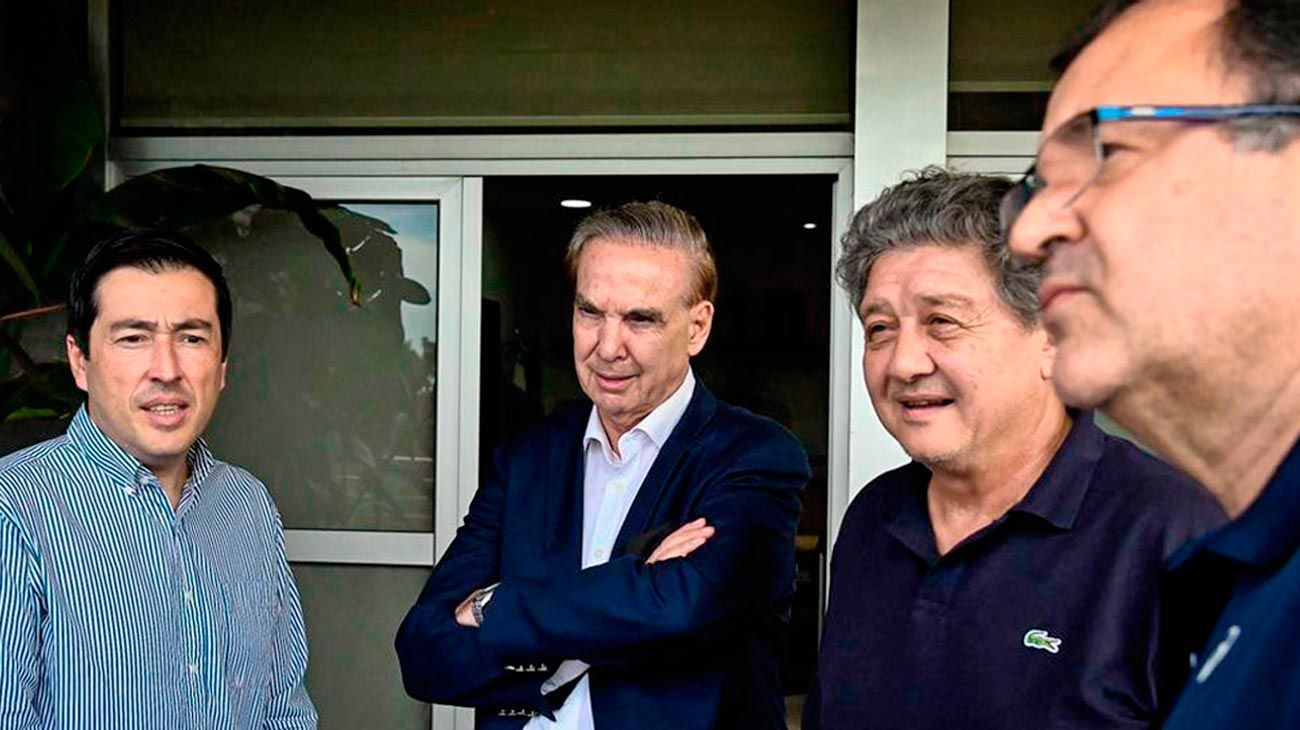 Pichetto con Monzó, Nardini y Kikuchi