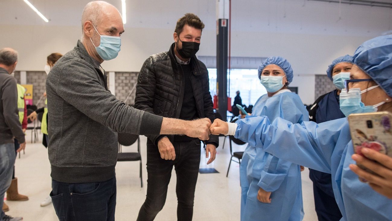 Marcelo Tinelli se mostró con Horacio Rodríguez Larreta y no participó de la Mesa del Hambre