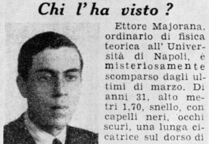 La desaparición de un científico intriga a Italia 80 años después