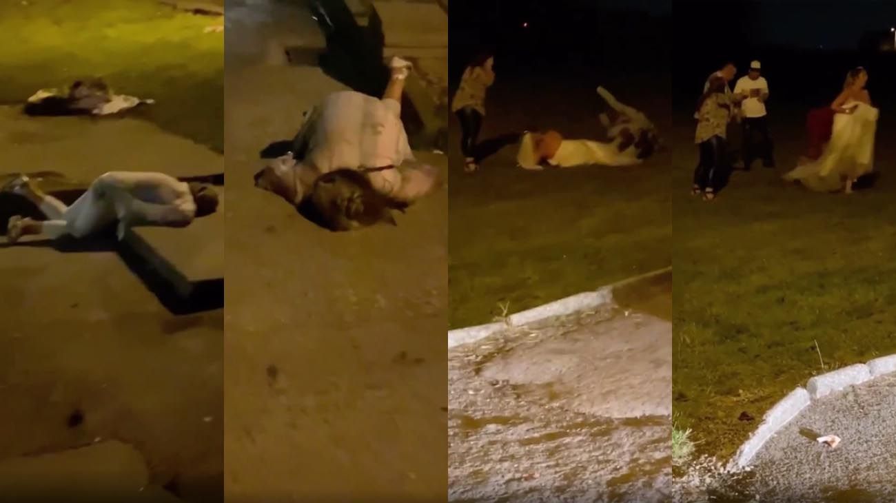 Un casamiento terminó en una batalla campal con la novia a las piñas