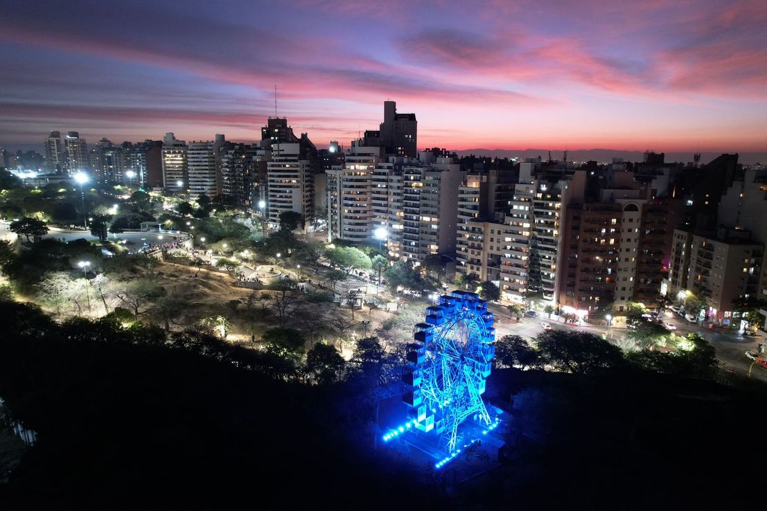 Volvió a girar la rueda de Eiffel en el parque de la Biodiversidad