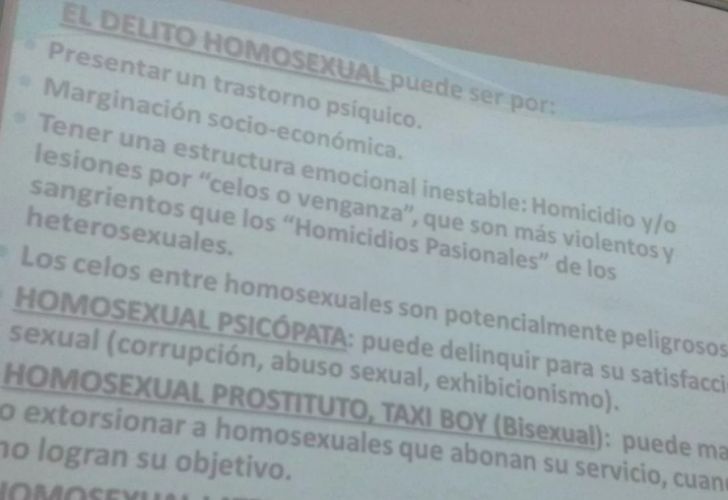 Polémica en la UBA: dieron una clase sobre "delito homosexual"