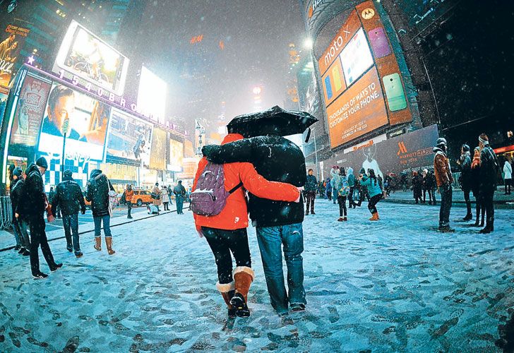 La tormenta Hércules cubrió de nieve a más de 100 millones de estadounidenses
