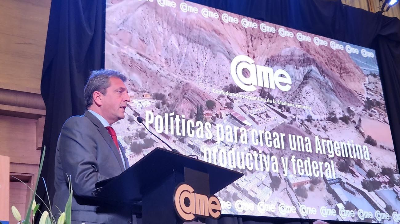 Sergio Massa anunció un "Dólar PyME" para incentivar las exportaciones