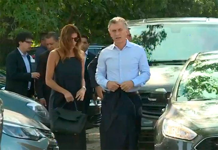 Video | Macri participó del sepelio de su prima en Pilar