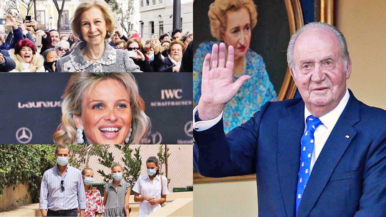 Juan Carlos apareció en Abu Dabi, Sofía en Mallorca, y su amante en Londres