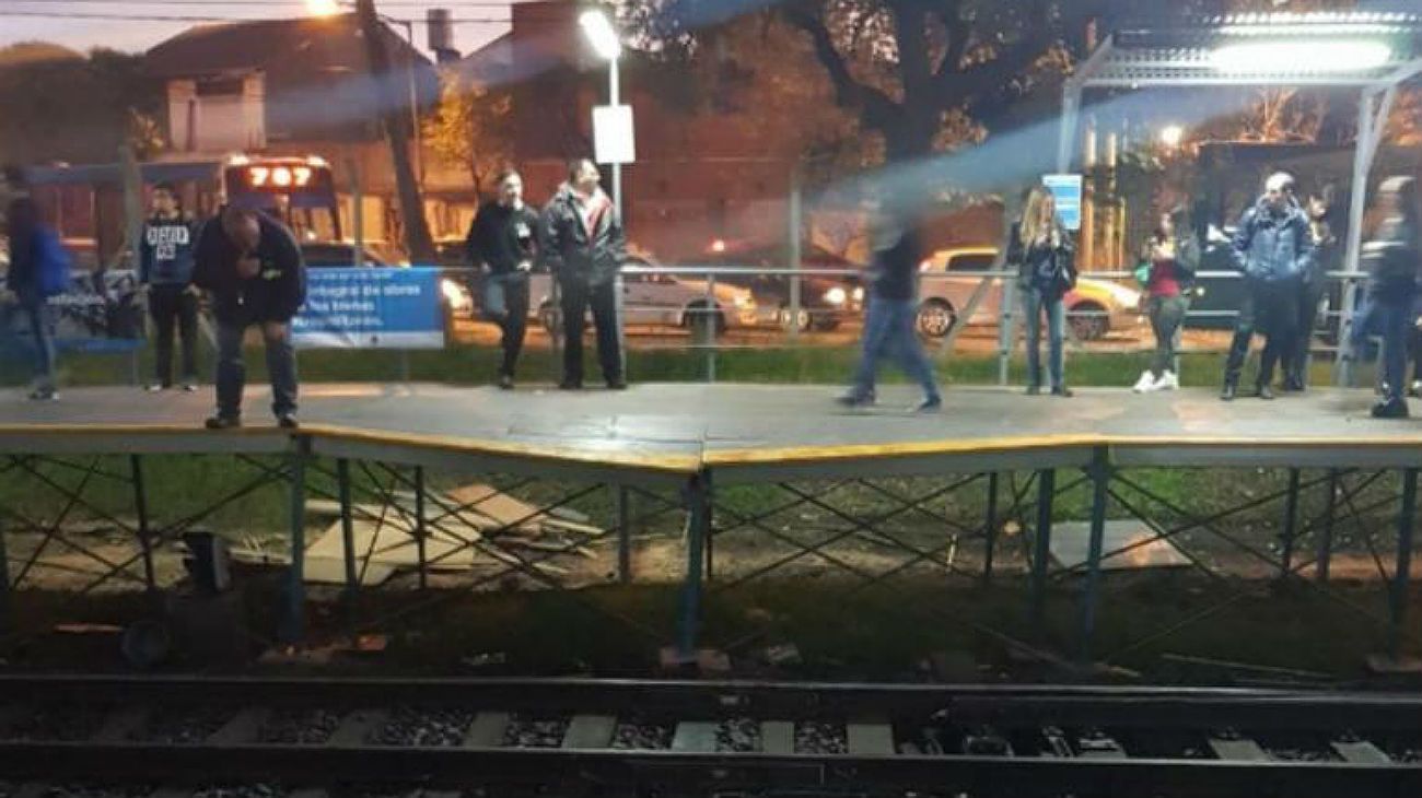 Sin servicio en el Belgrano Norte por el colapso de los andenes provisorios