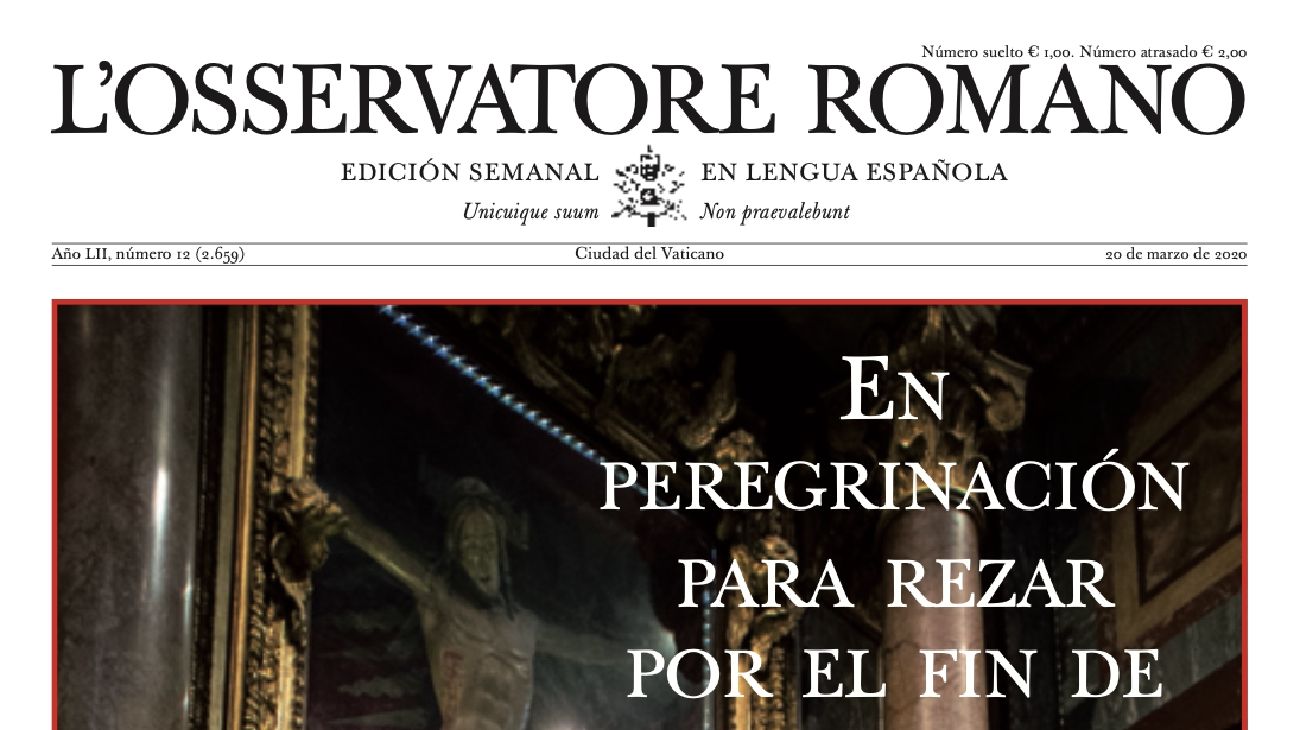 L'Osservatore Romano de esta semana: "Rezar por el fin de la pandemia"