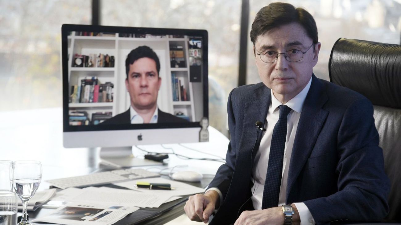 Sergio Moro con Jorge Fontevecchia: "Faltó apoyo de Bolsonaro a la agenda anticorrupción"