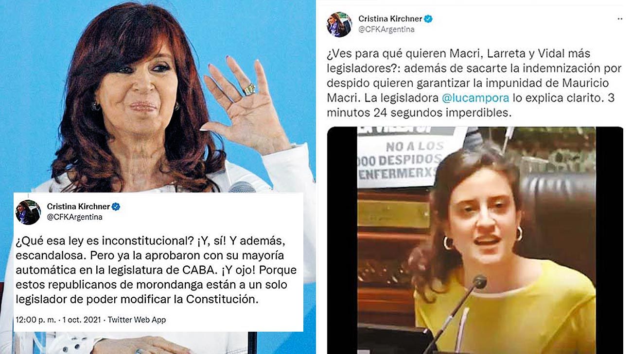 CFK habló de "republicanos de morondanga"