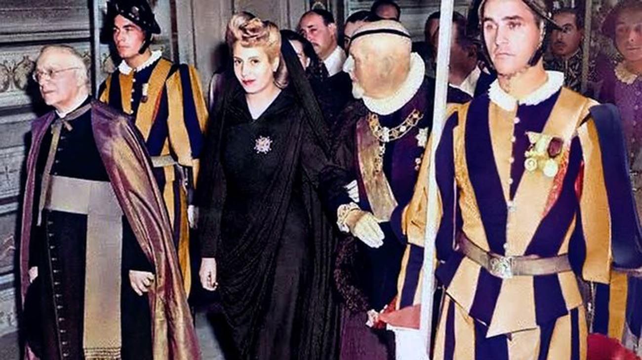 El día que Eva Perón estuvo en el Vaticano