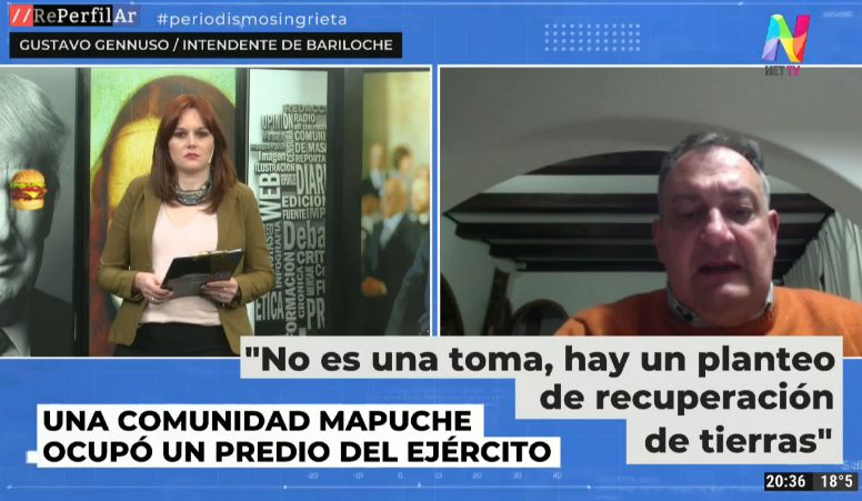 El intendente de Bariloche, sobre las tomas de tierras: "Si hay una ley, hay que ejecutarla"