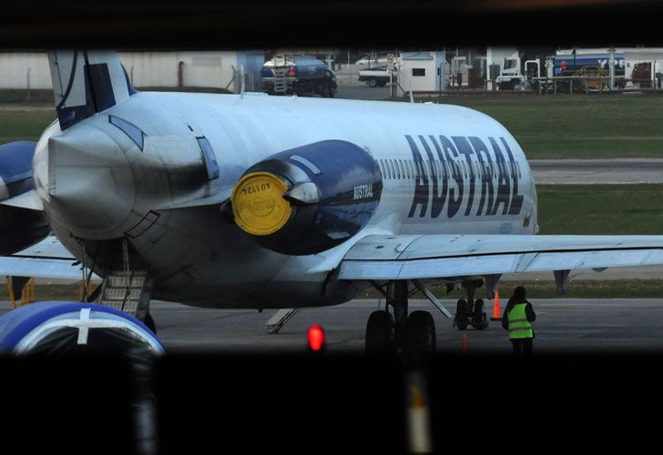 Despistó un avión de Austral en Ezeiza