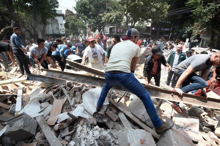 Un sismo de 7,1 sacudió la Ciudad de México
