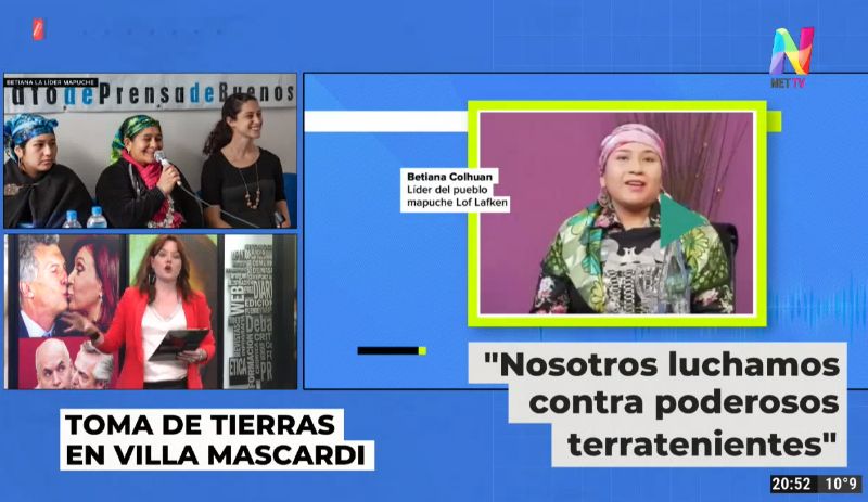 Betiana Colhuan, líder mapuche: "Ningún pueblo es violento, sino que ejerce su autodefensa"
