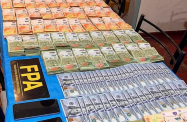 Secuestraron cocaína y miles de dólares en operativo en Córdoba