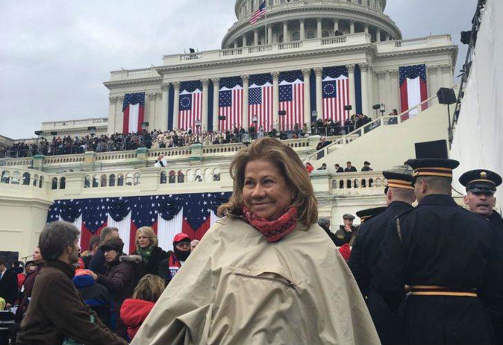 Graciela Camaño, "enviada especial" a la asunción de Trump