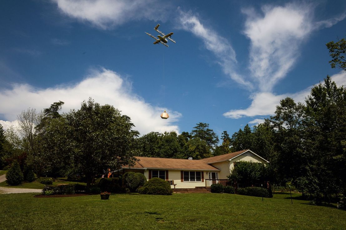 Un helado marca un hito en entrega por drones en EE.UU.