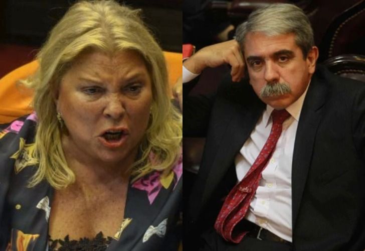 Carrió: "Que Aníbal Fernández deje de transferir sus bienes"