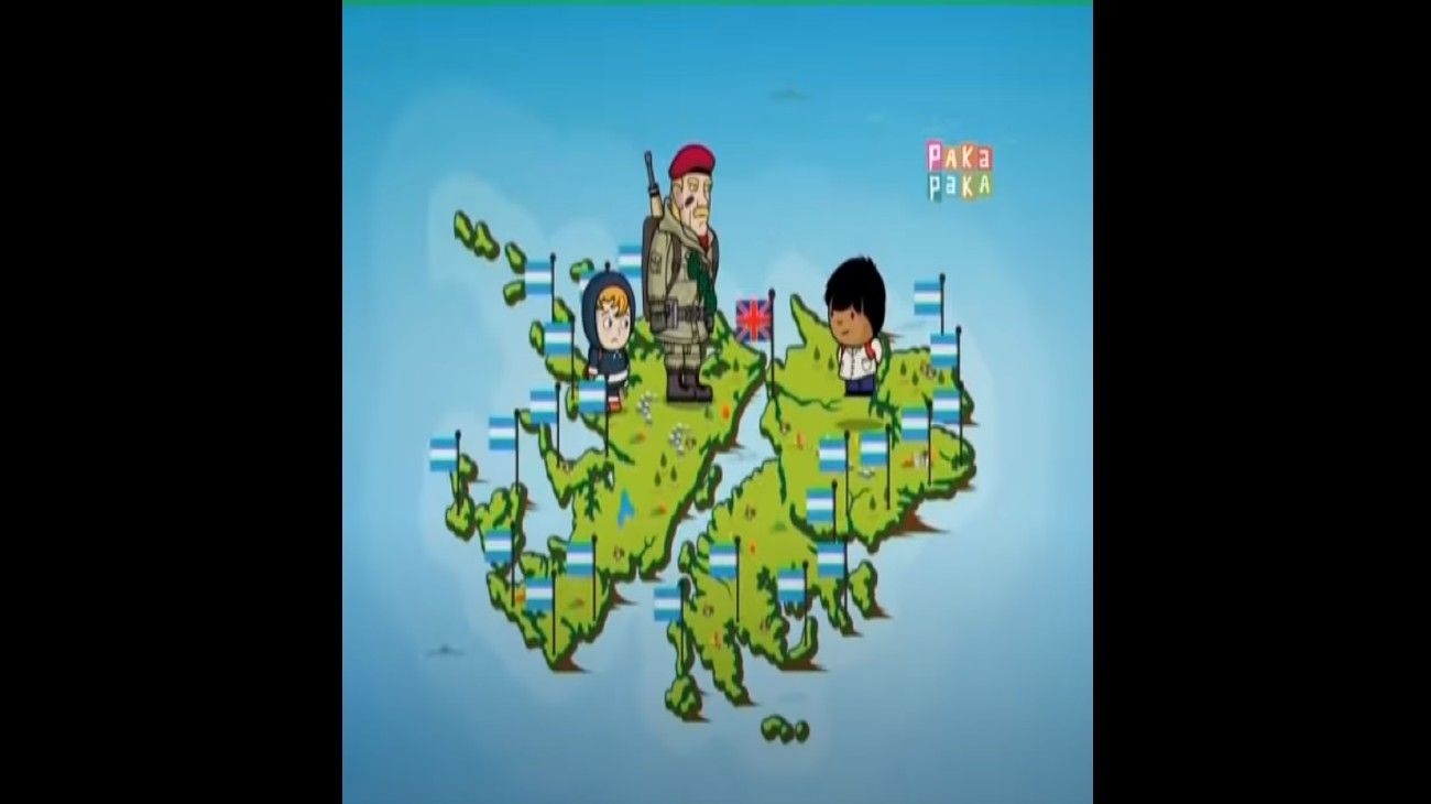 Vuelve Zamba a las Malvinas e incorporan el nuevo mapa argentino a las escuelas