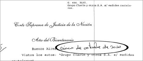 Fallo de la Corte sobre la Ley de Medios: ¿estaba listo hace un mes?