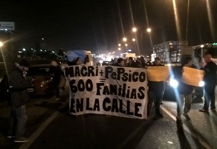 Trabajadores de Pepsico cortaron la Panamericana