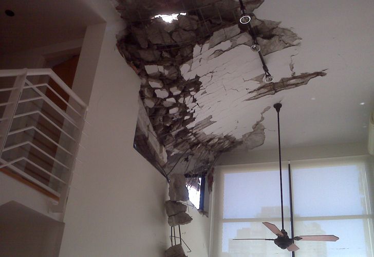 Los graves destrozos que causó la grúa que cayó en Las Cañitas