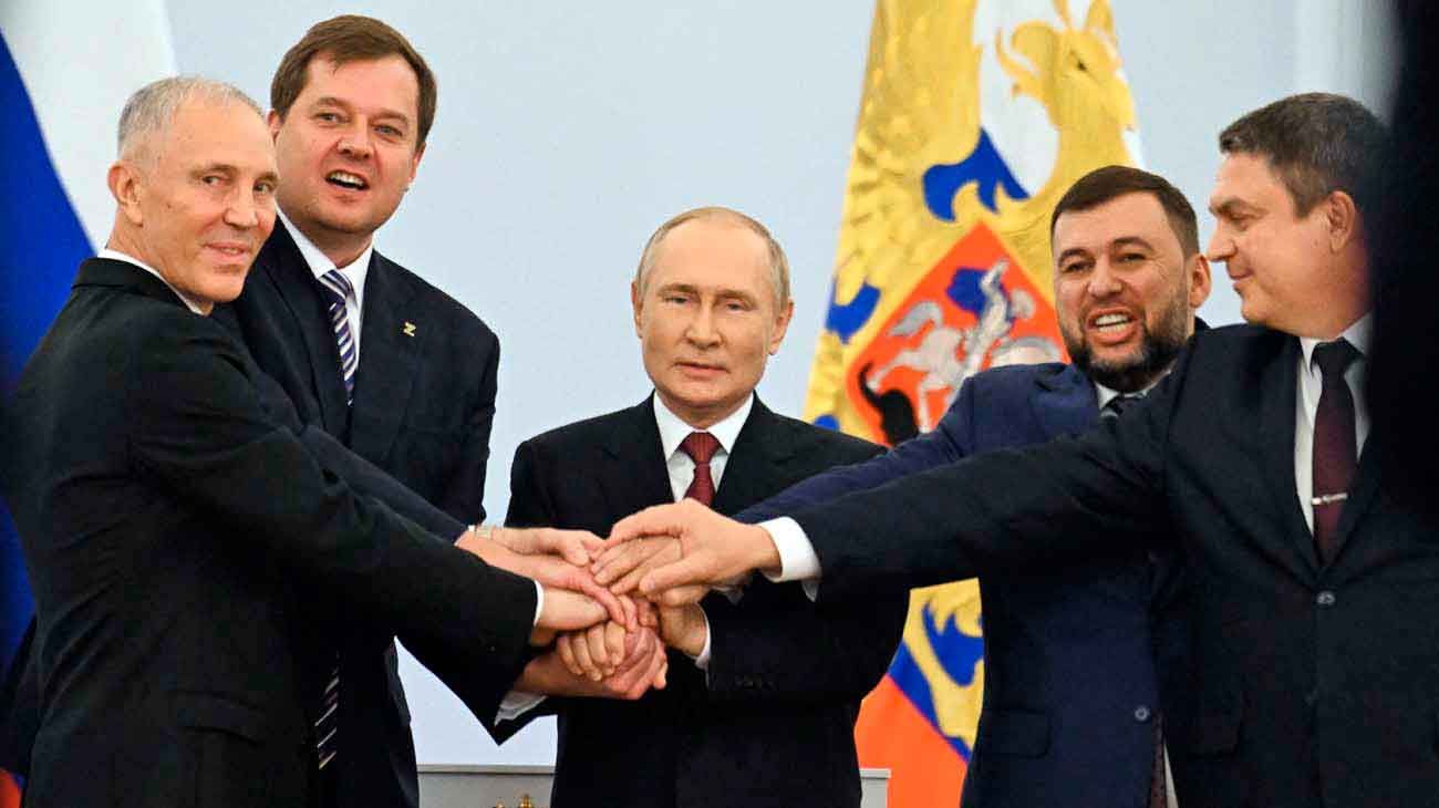 Putin redobló su apuesta: anexó los territorios de Ucrania ocupados, que “serán rusos para siempre”