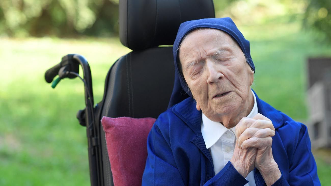 Murió a los 110 años la monja francesa Sor André, la persona más longeva del mundo