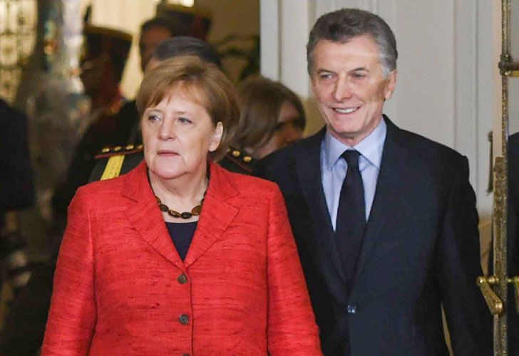Macri tentó a Merkel con un chiste futbolero